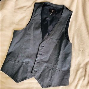 H&M Navy Dress Vest SZ 40R
